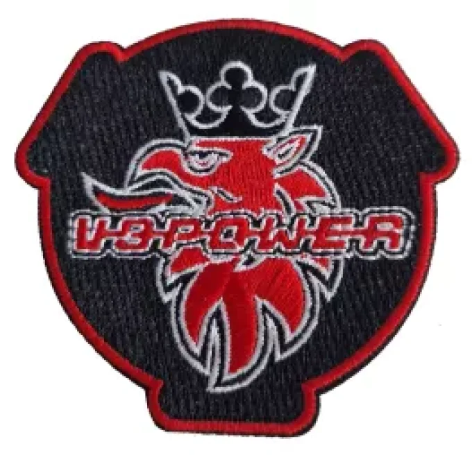 Ecusson thermocollant V! power