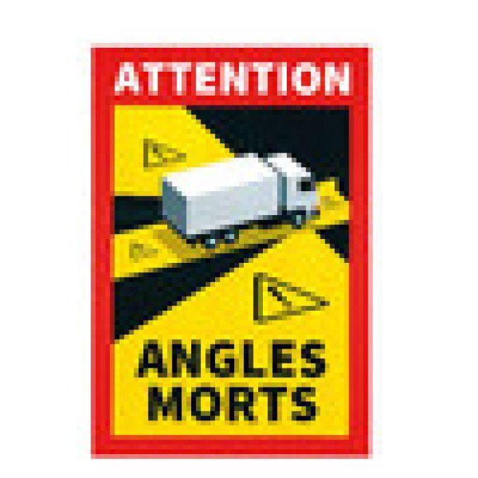 Signalisation magnétique materialisant les angles morts