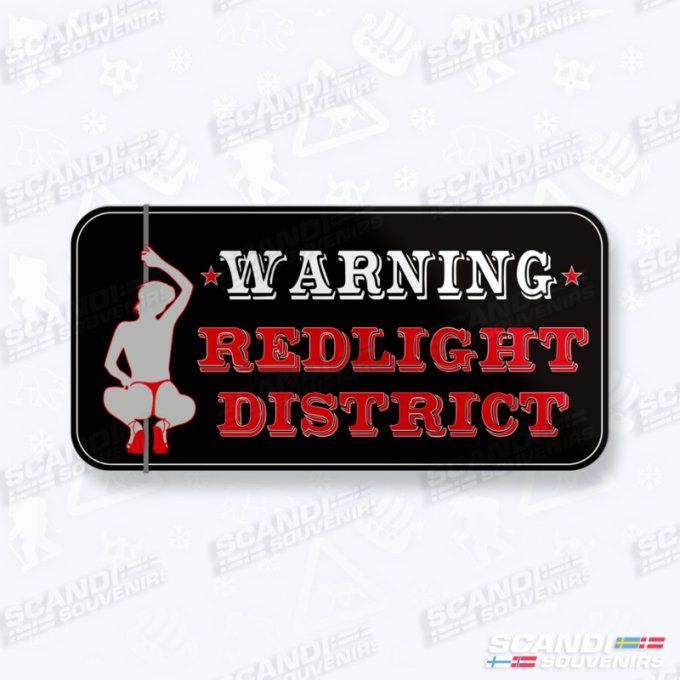 Autocollant warning redlight