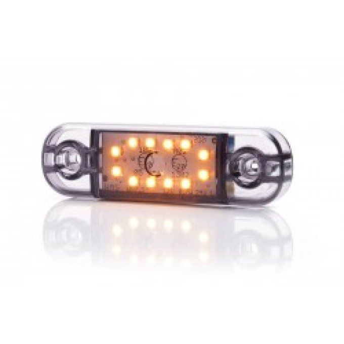 Feu de position 12 led orange dark 714