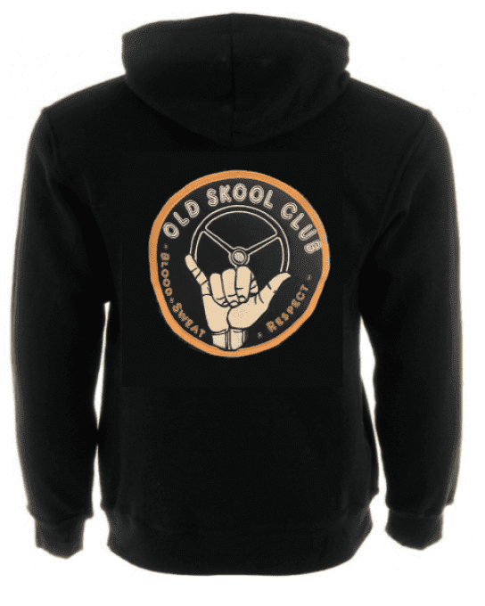 Gilet à capuche broder old skool taille M