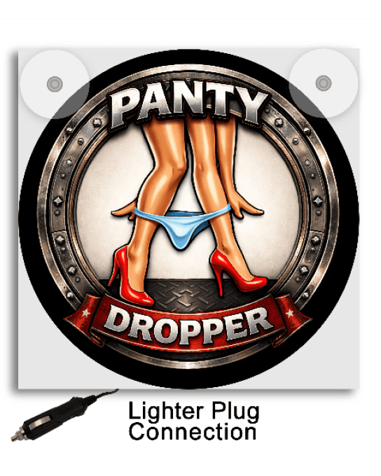 Plaque lumineuse panty dropper 17x17cm