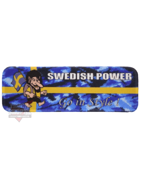 Tapis tableau bord swedish power 60X20 - Trucketvanshop